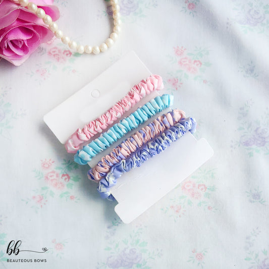 Pastel Skinny Scrunchie Set