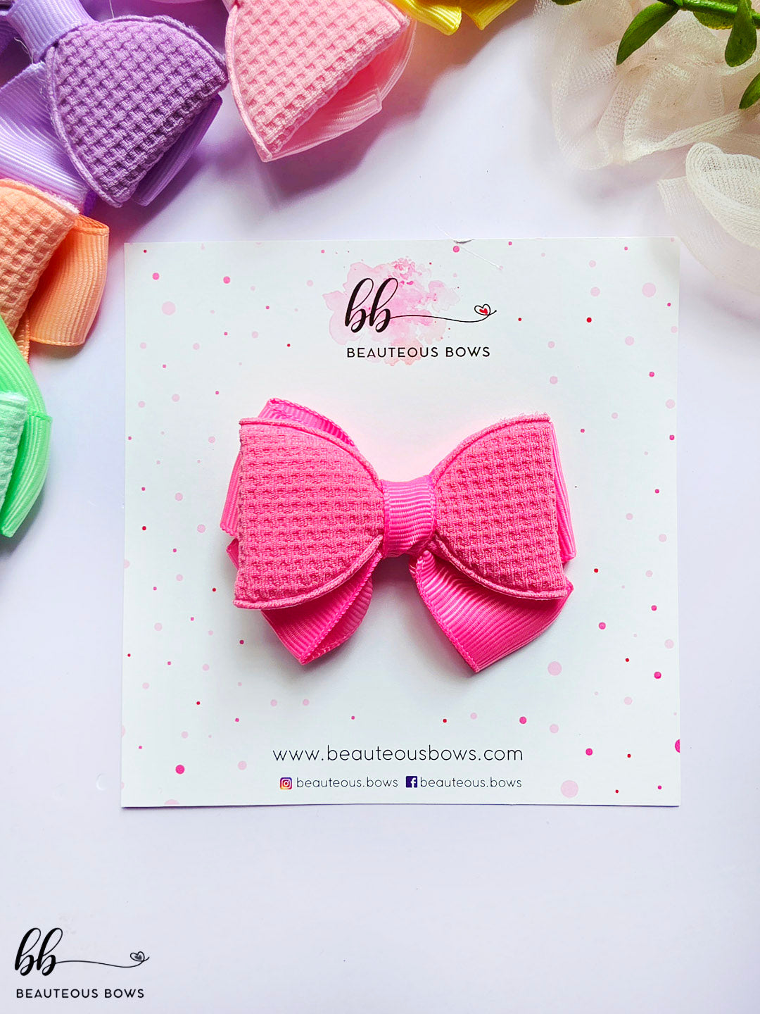 Pastel woven Bows
