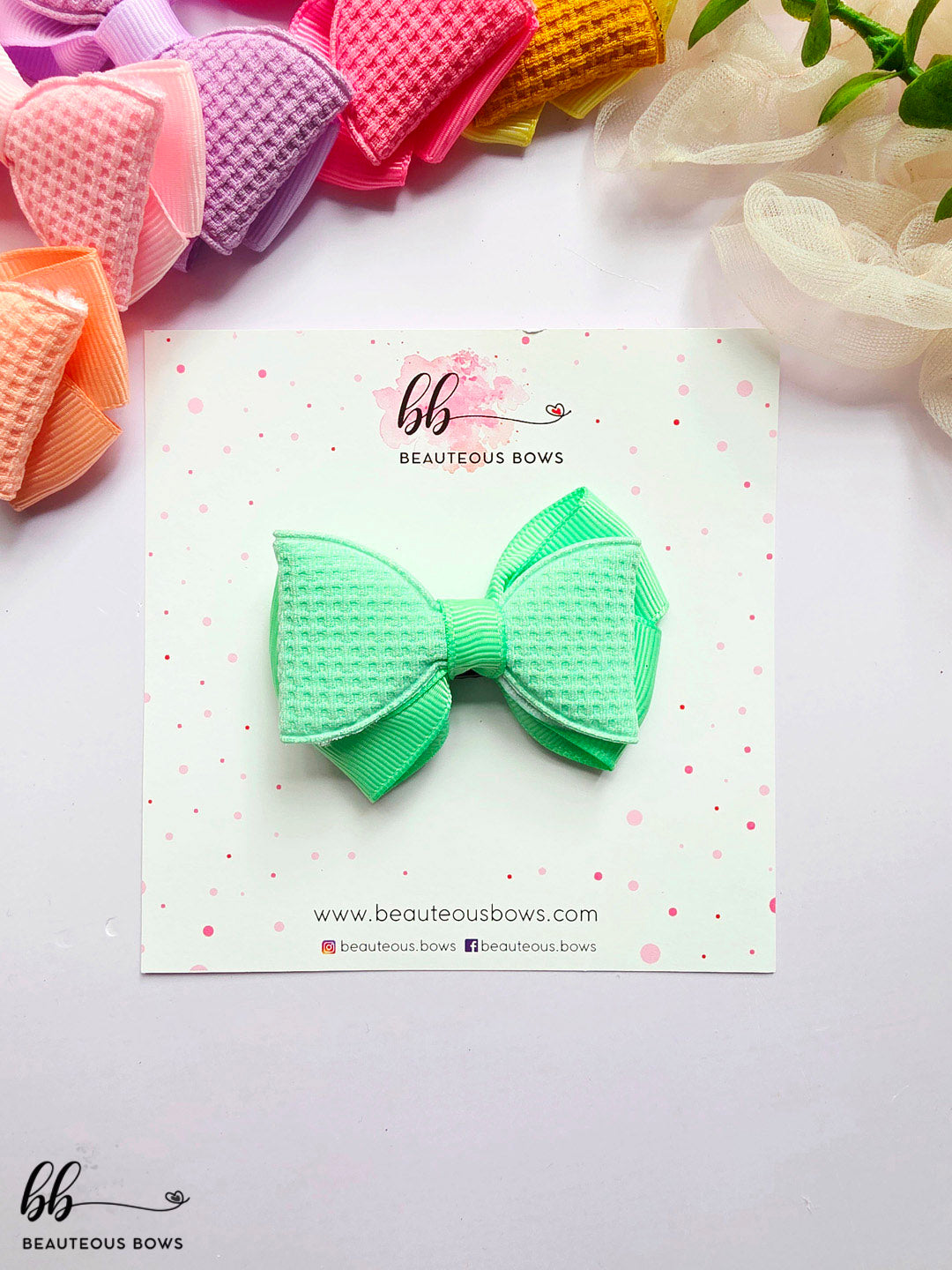 Pastel woven Bows