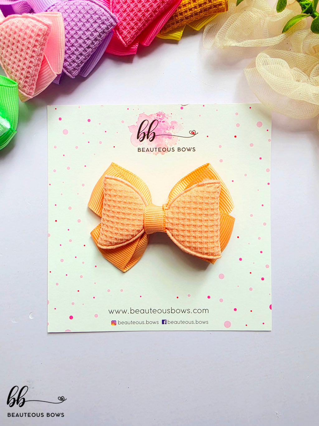 Pastel woven Bows