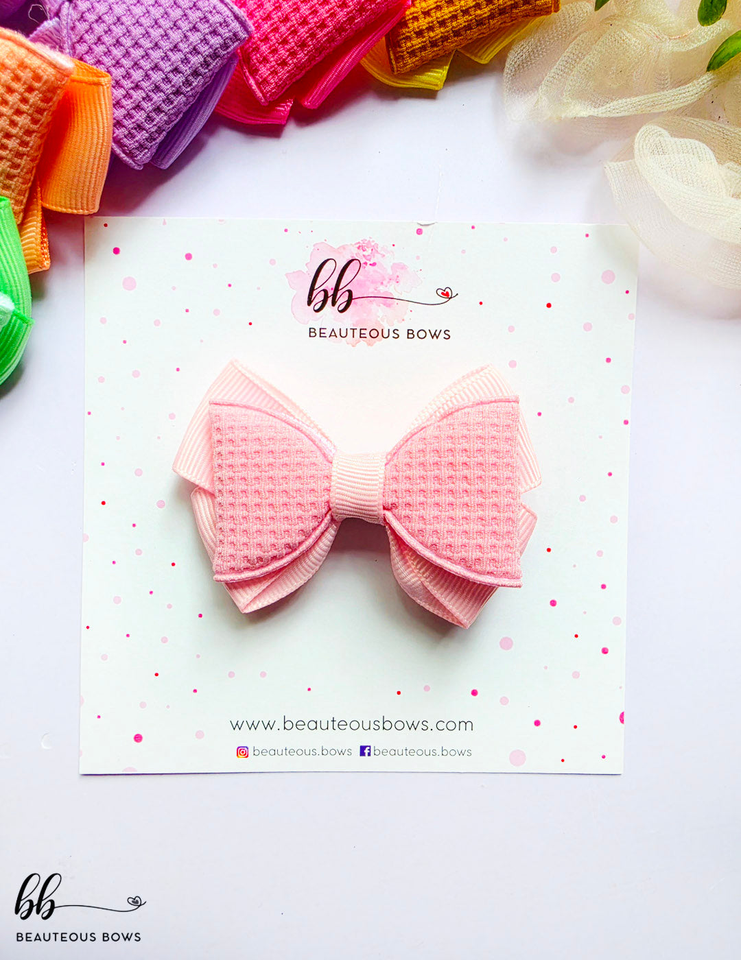 Pastel woven Bows