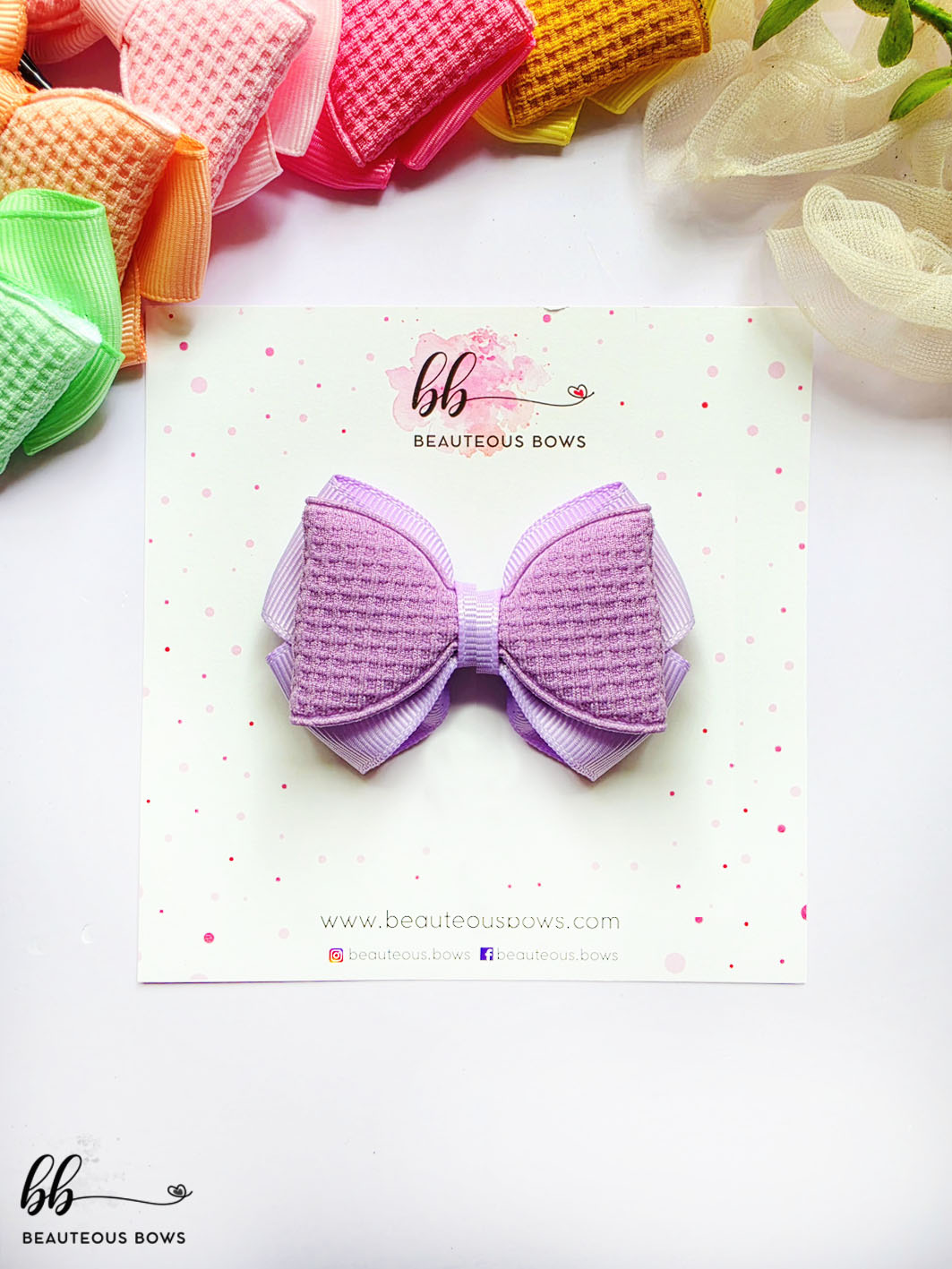 Pastel woven Bows