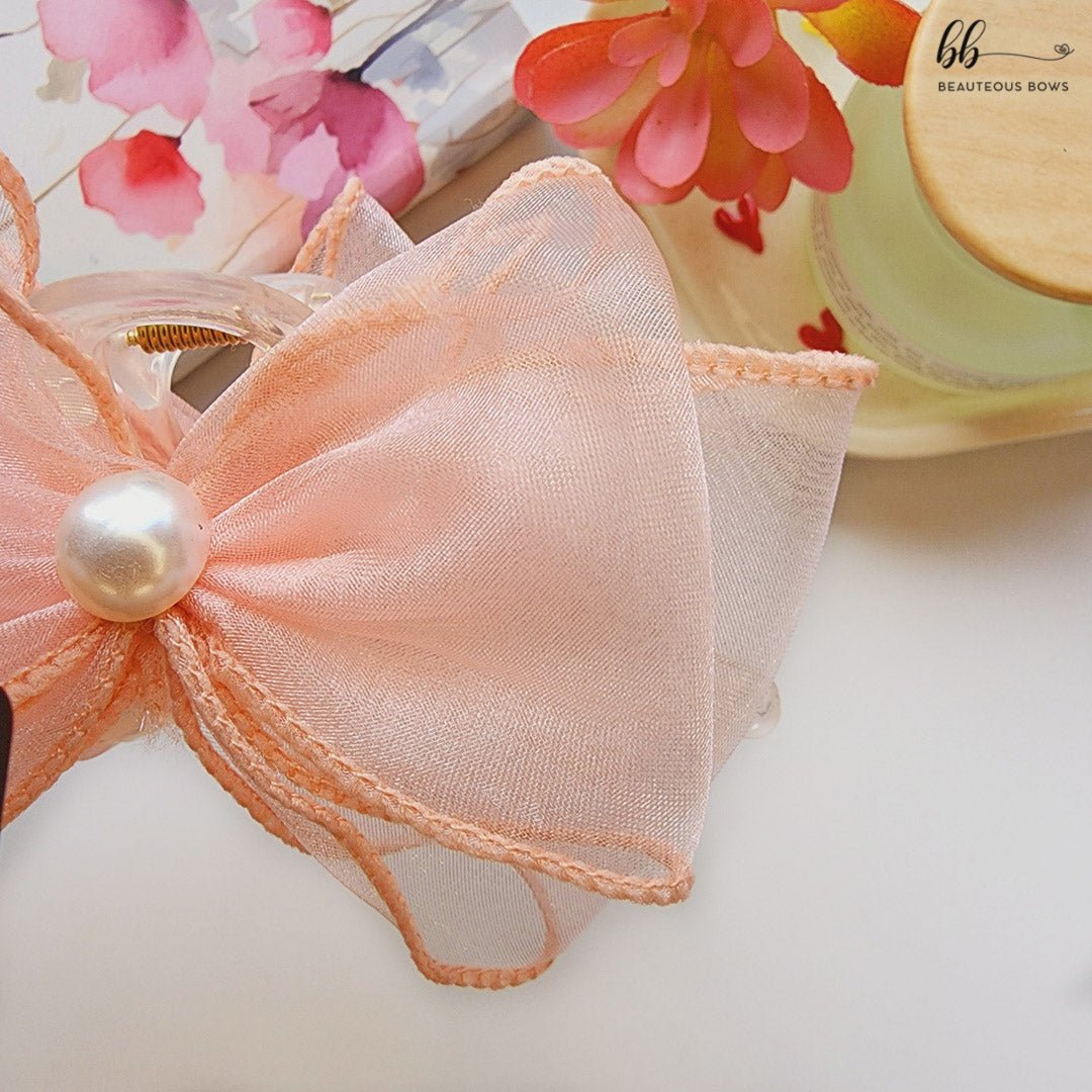 Delicate Bow Claw Clip