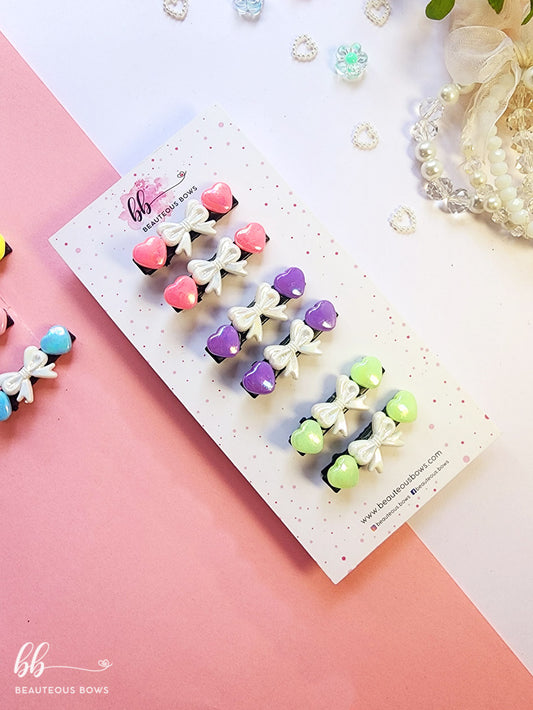 Little Love Bow Clip Set