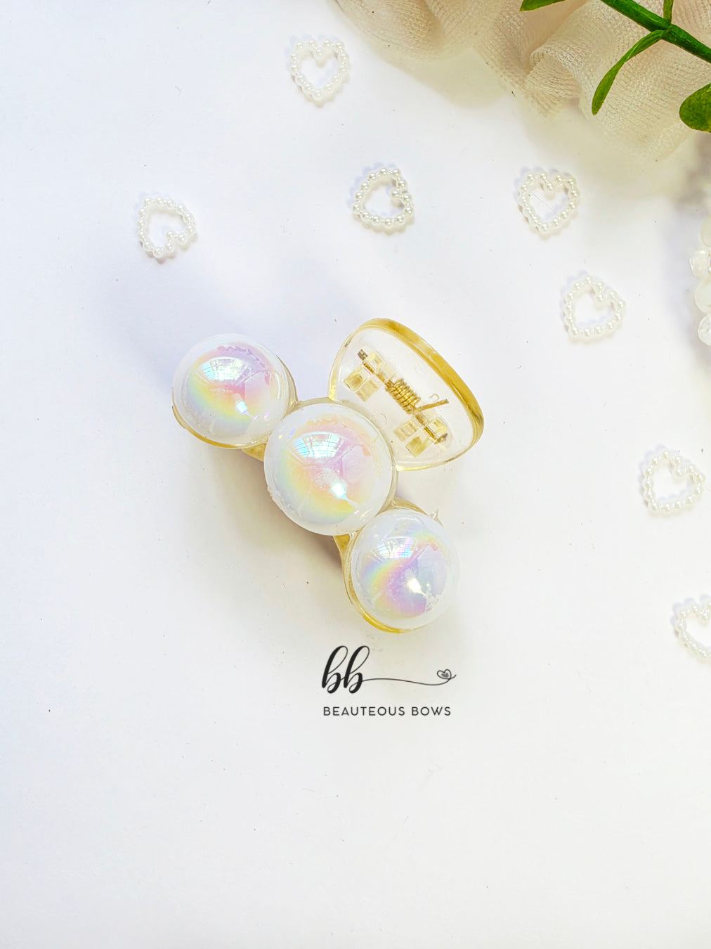 Round Pearl Claw Clip