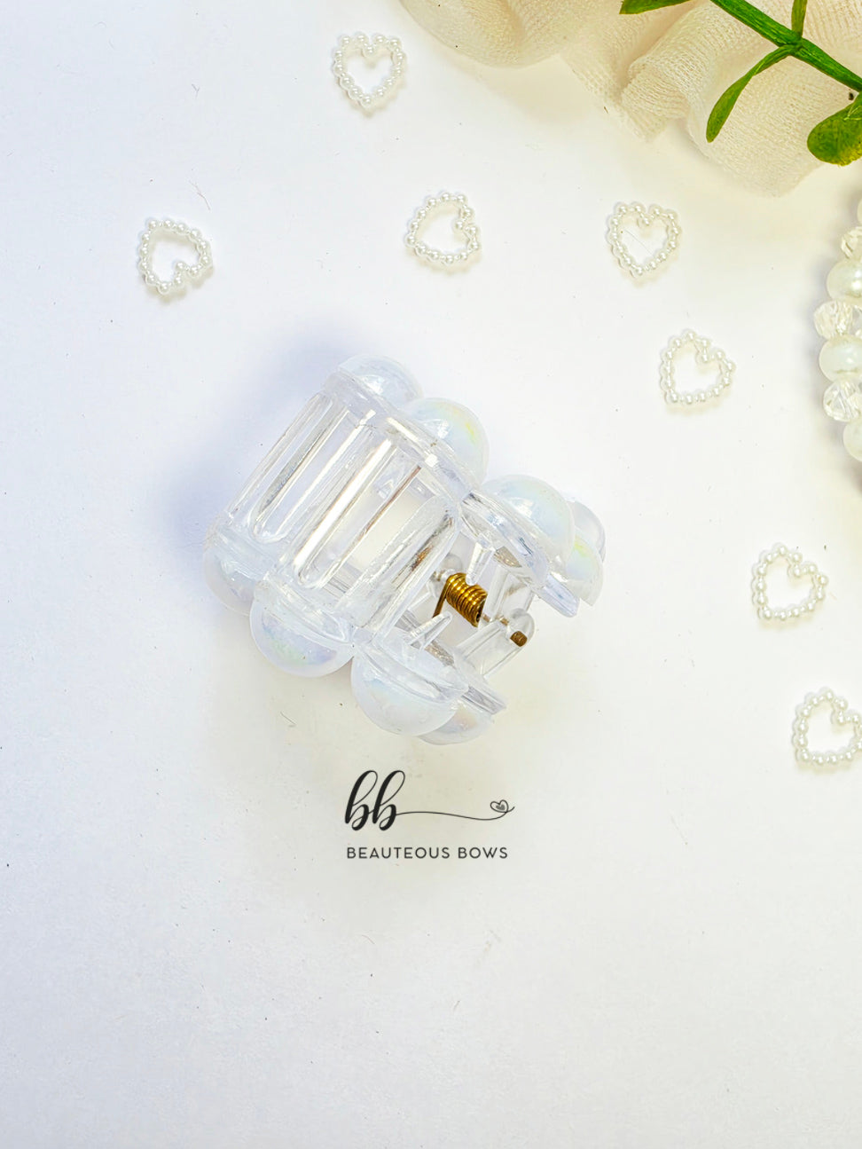 Round Pearl Claw Clip