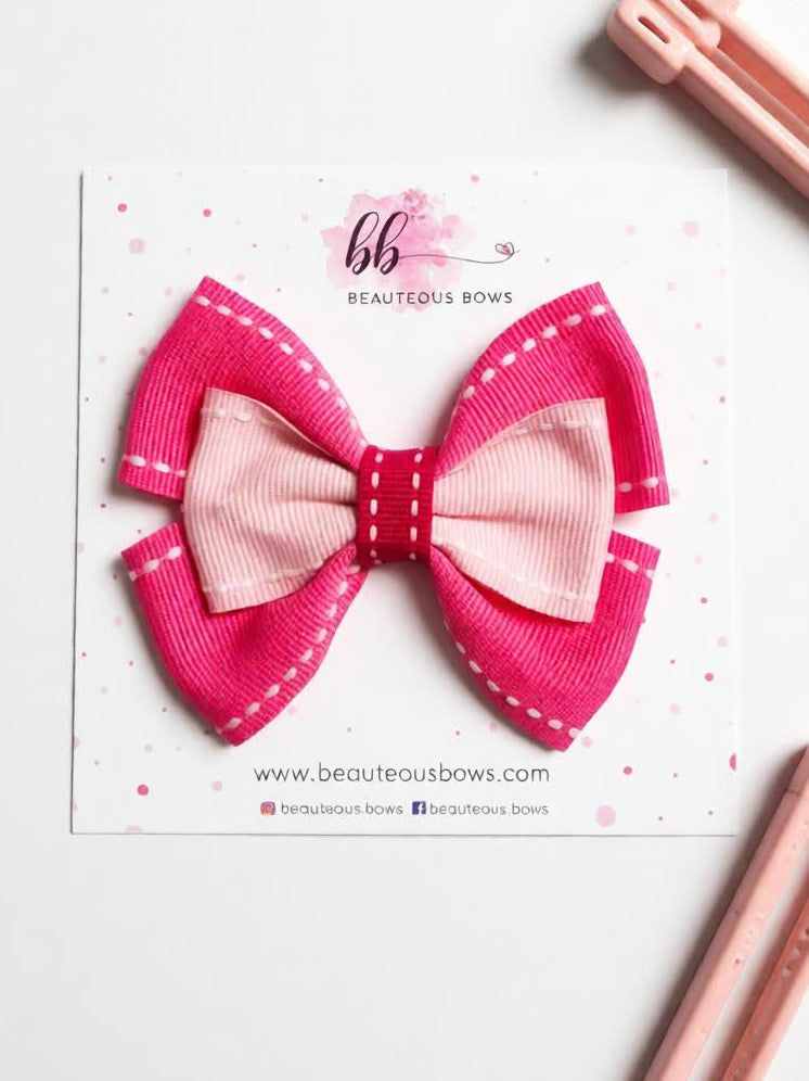 Pink English Bow