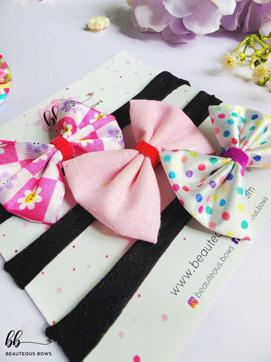Pink Headband Set