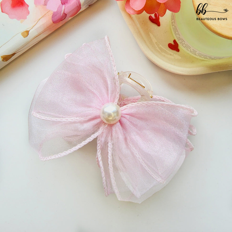Delicate Bow Claw Clip