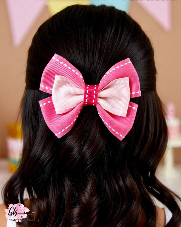 Pink English Bow