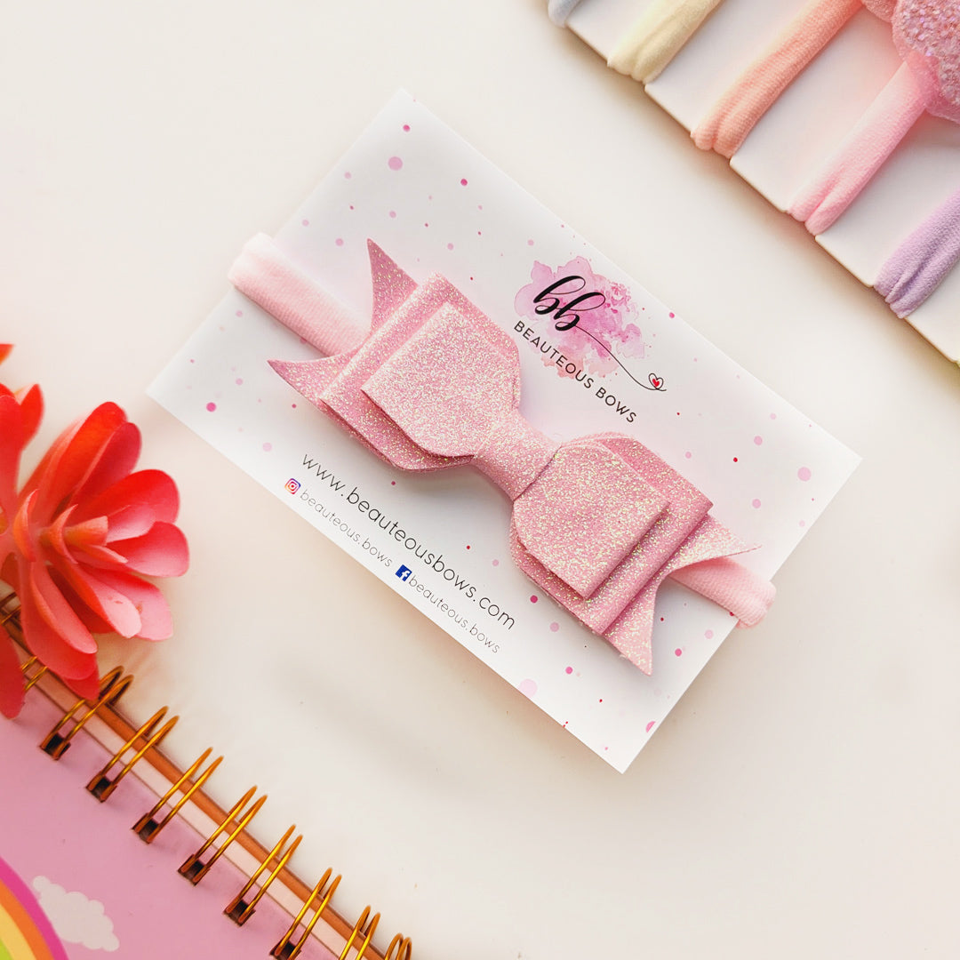 Glitter Bow Headband
