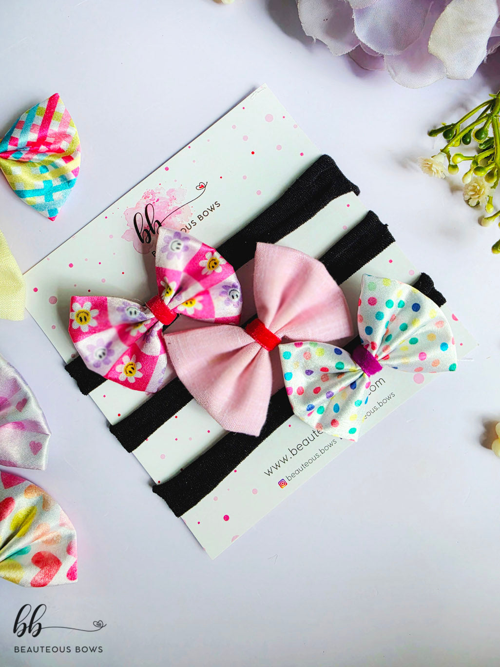 Pink Headband Set