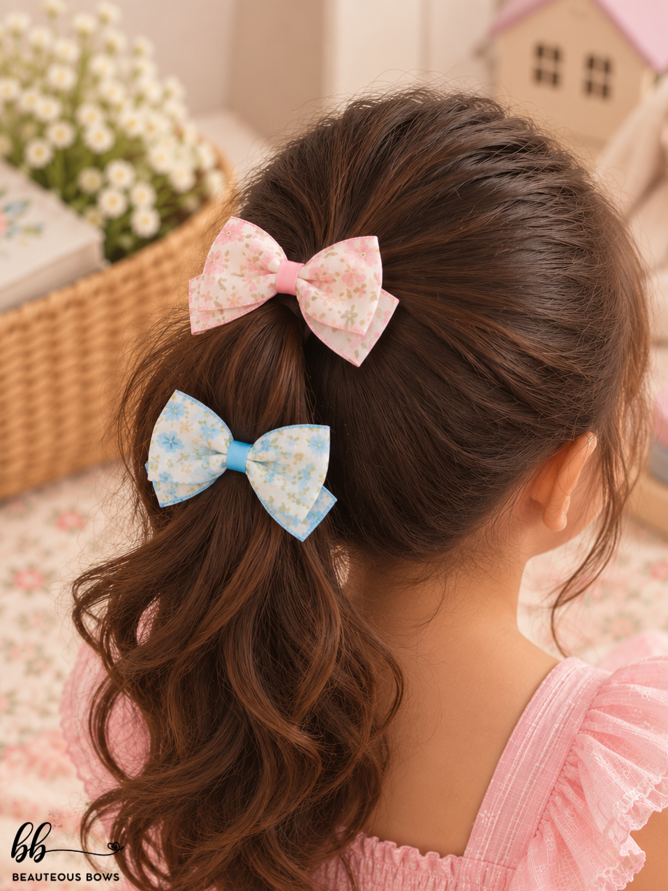 Pink & Blue Floral Set