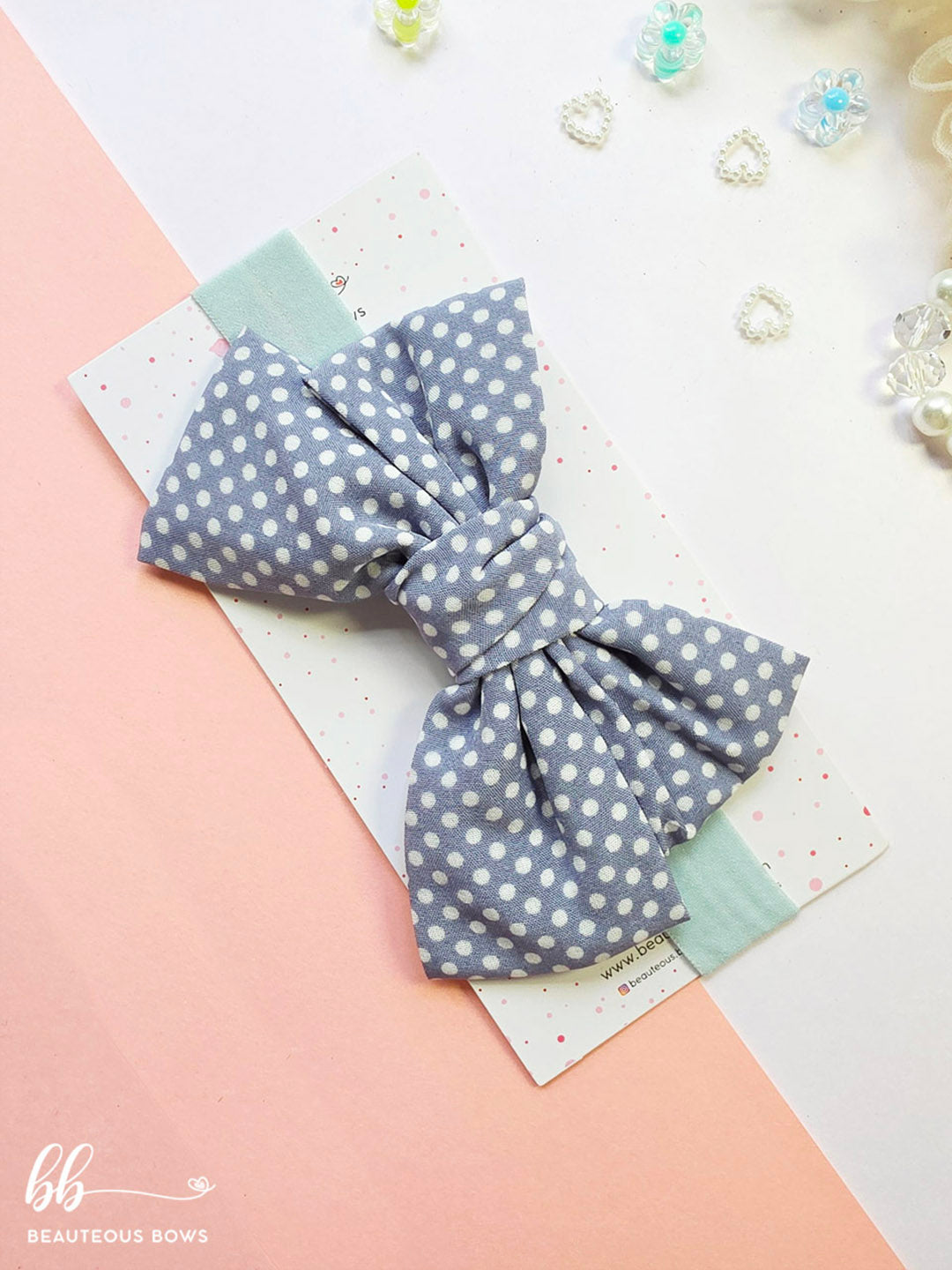 Polka Bow Headband