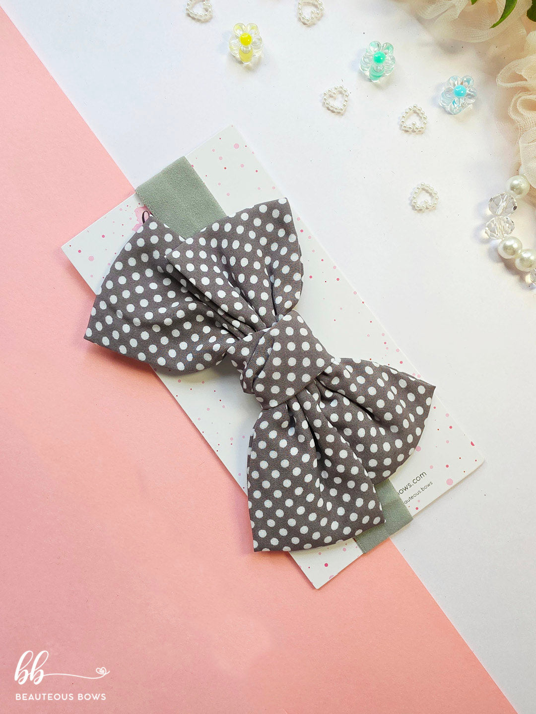 Polka Bow Headband