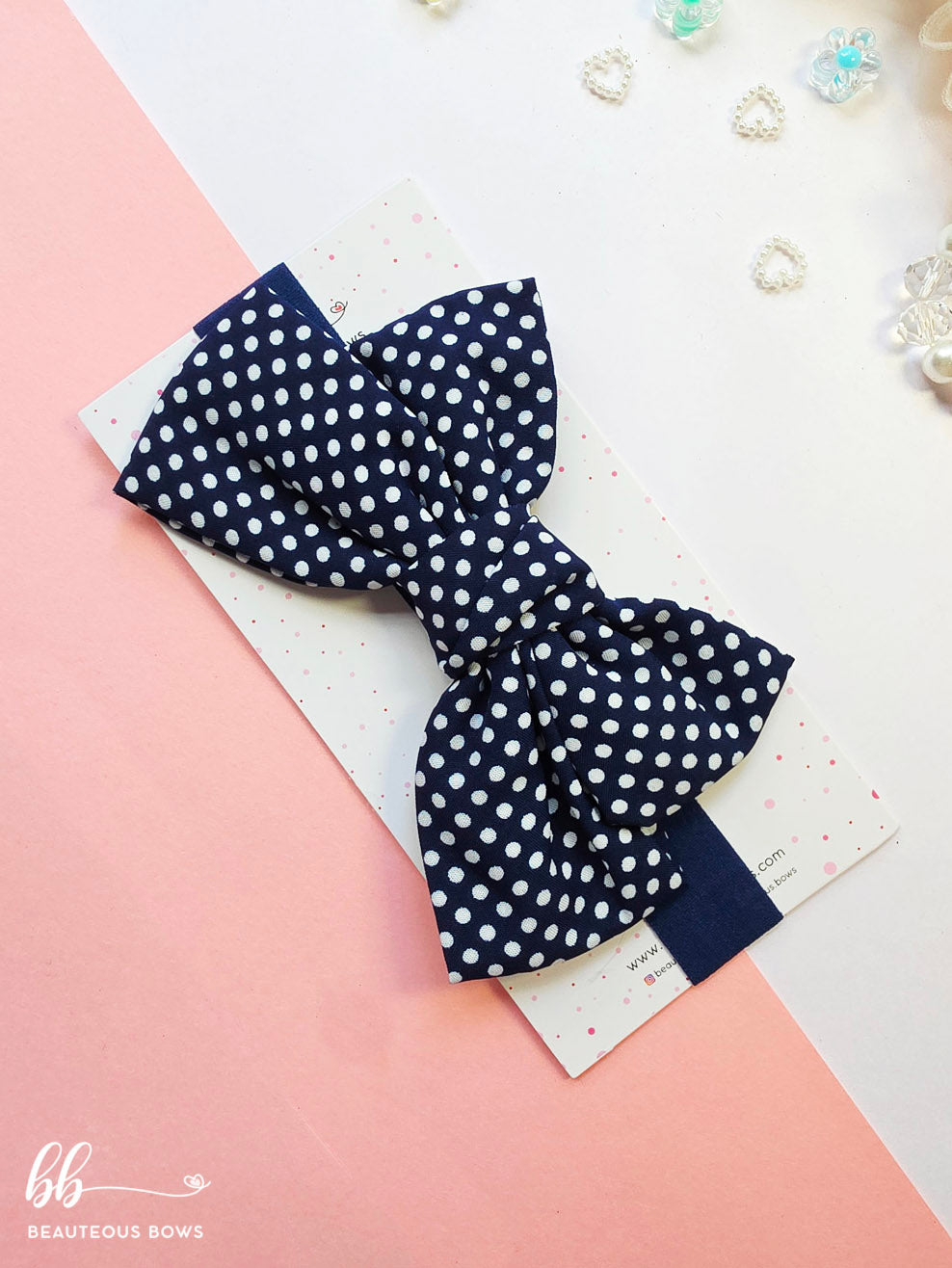 Polka Bow Headband