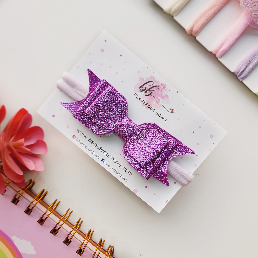 Glitter Bow Headband