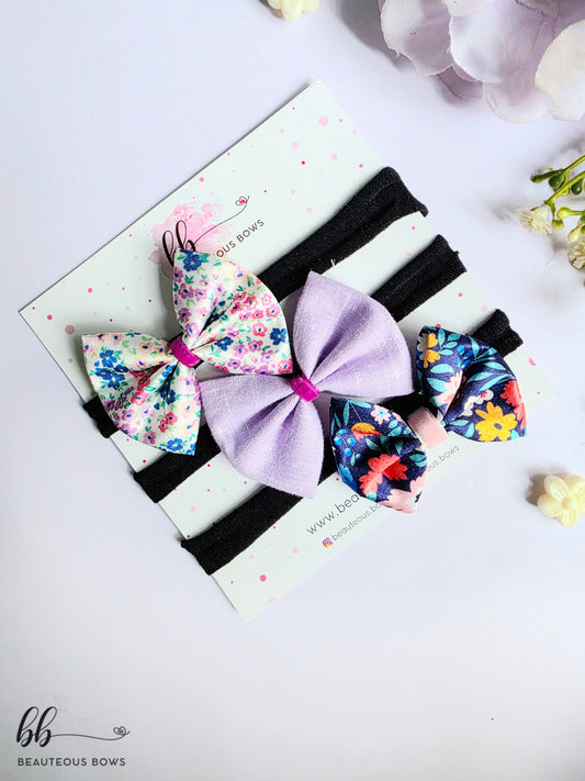 Purple Headband Set