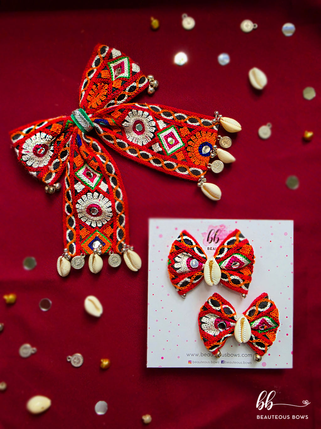 Raas Rangat Mom & Daughter Navratri Bow Set