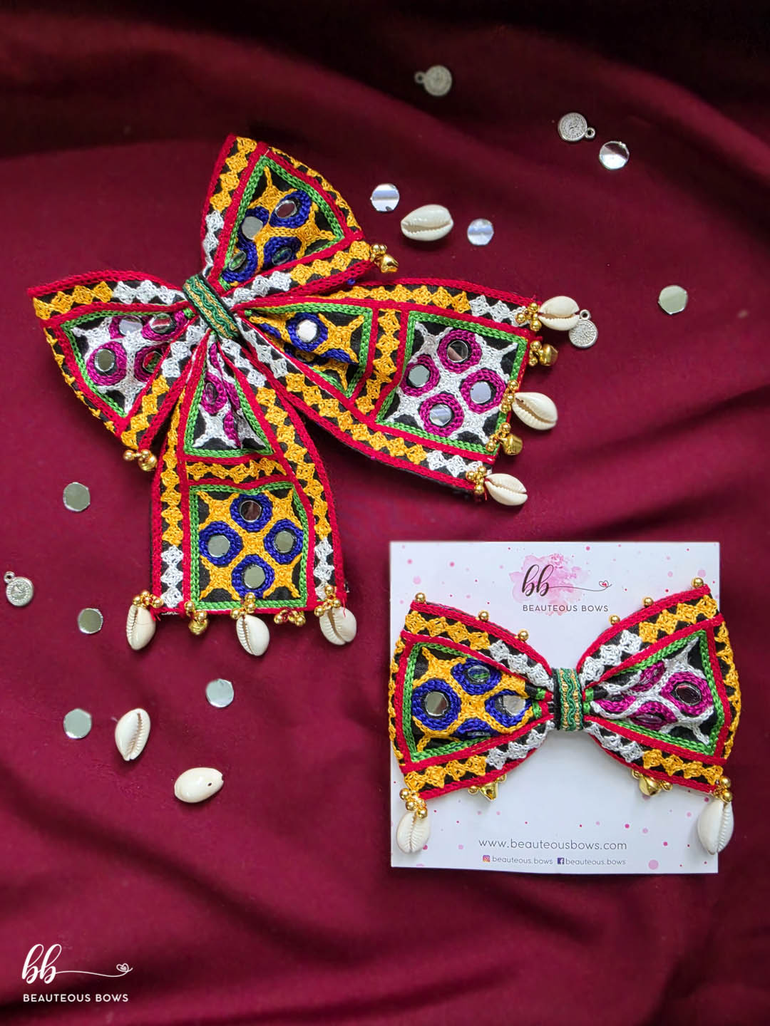 Rangilo Matching Navratri Bow Set