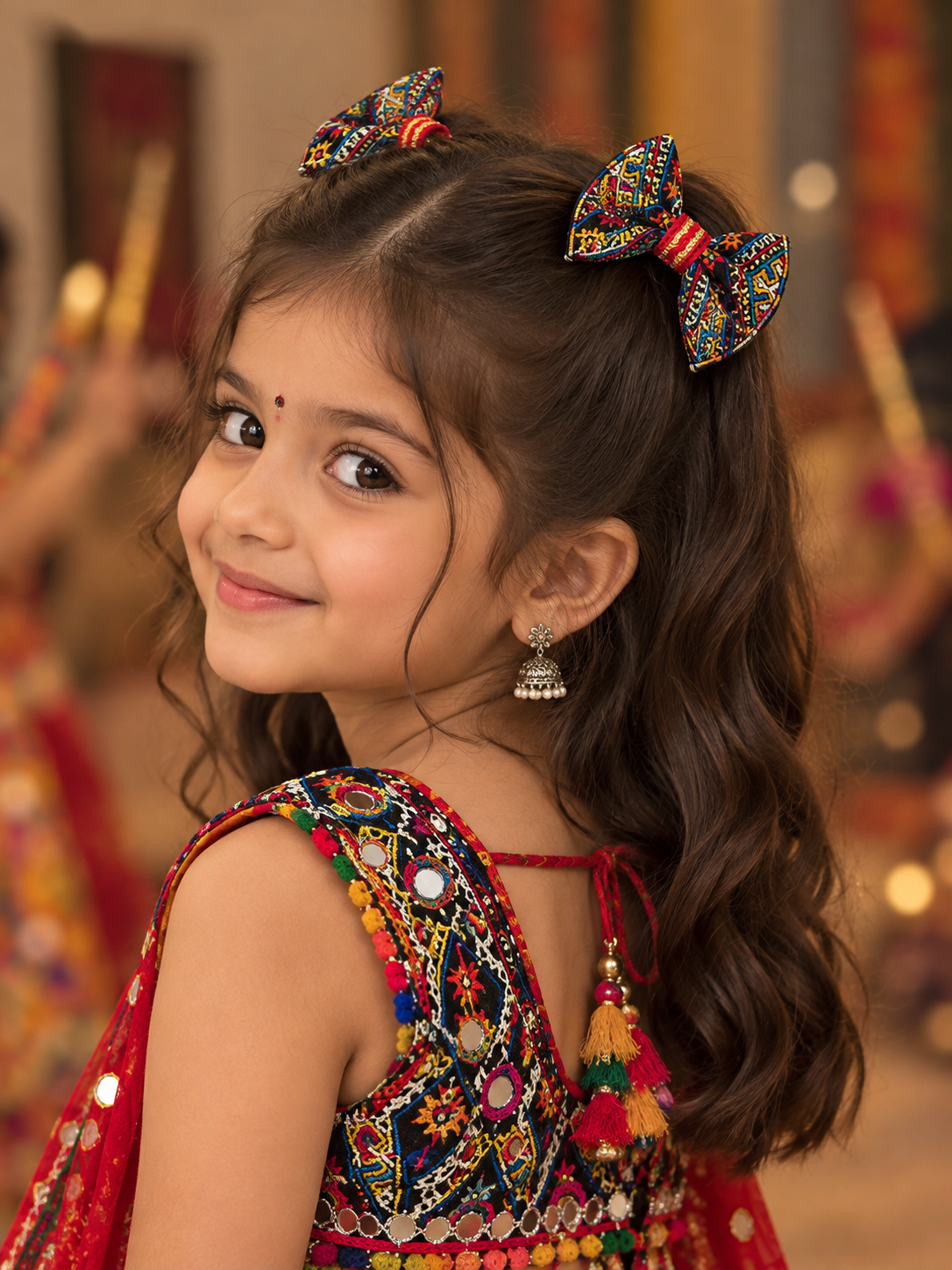 Raas Rani Festive Mini Bow Set