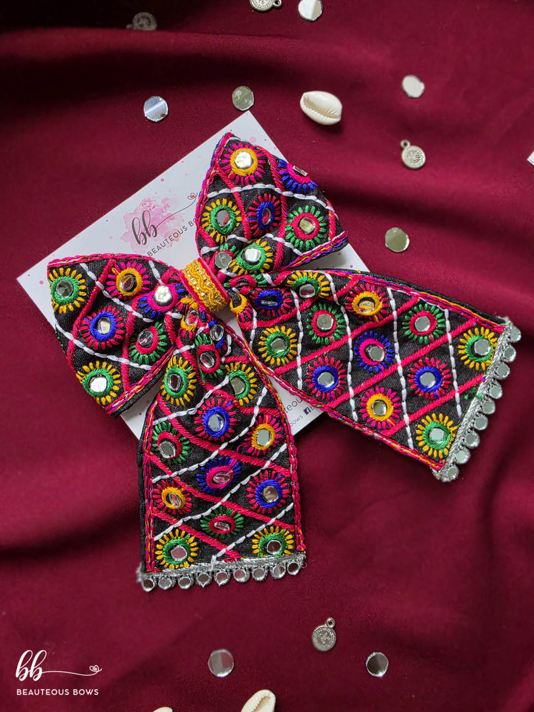 Ratri Rang Mom & Daughter Navratri Bow Set