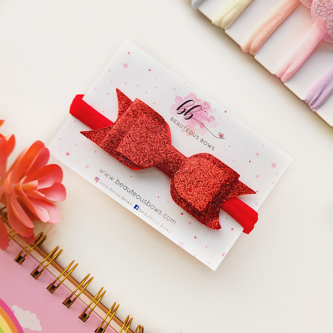Glitter Bow Headband