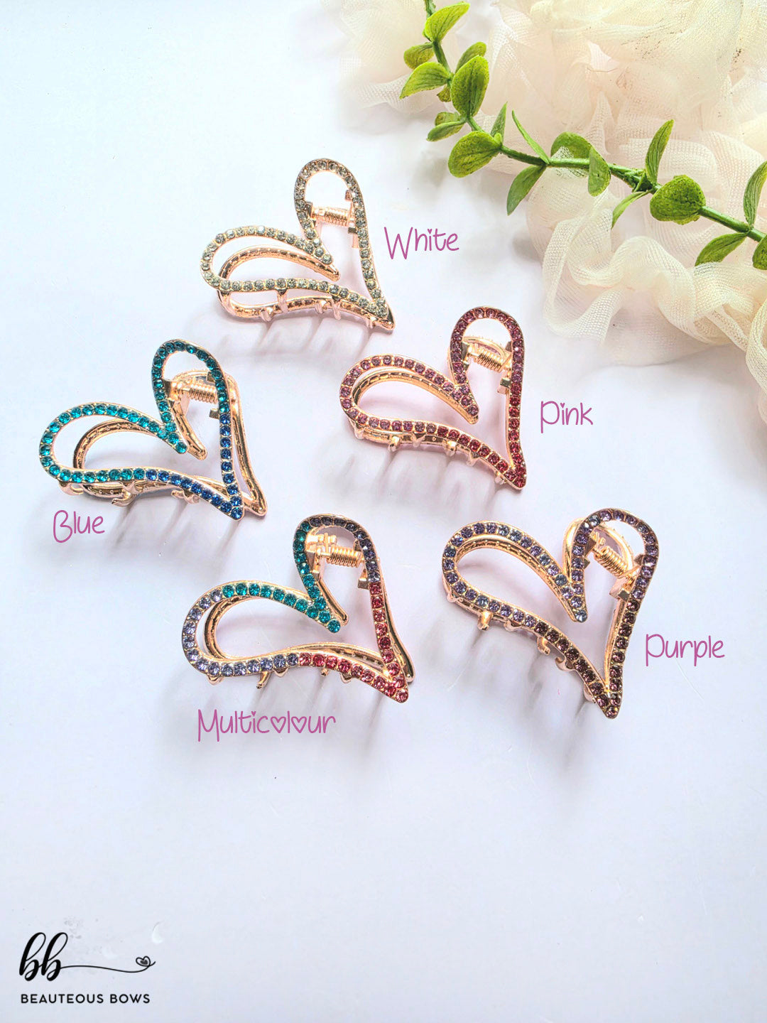 Diamond Hearts Festive Claw
