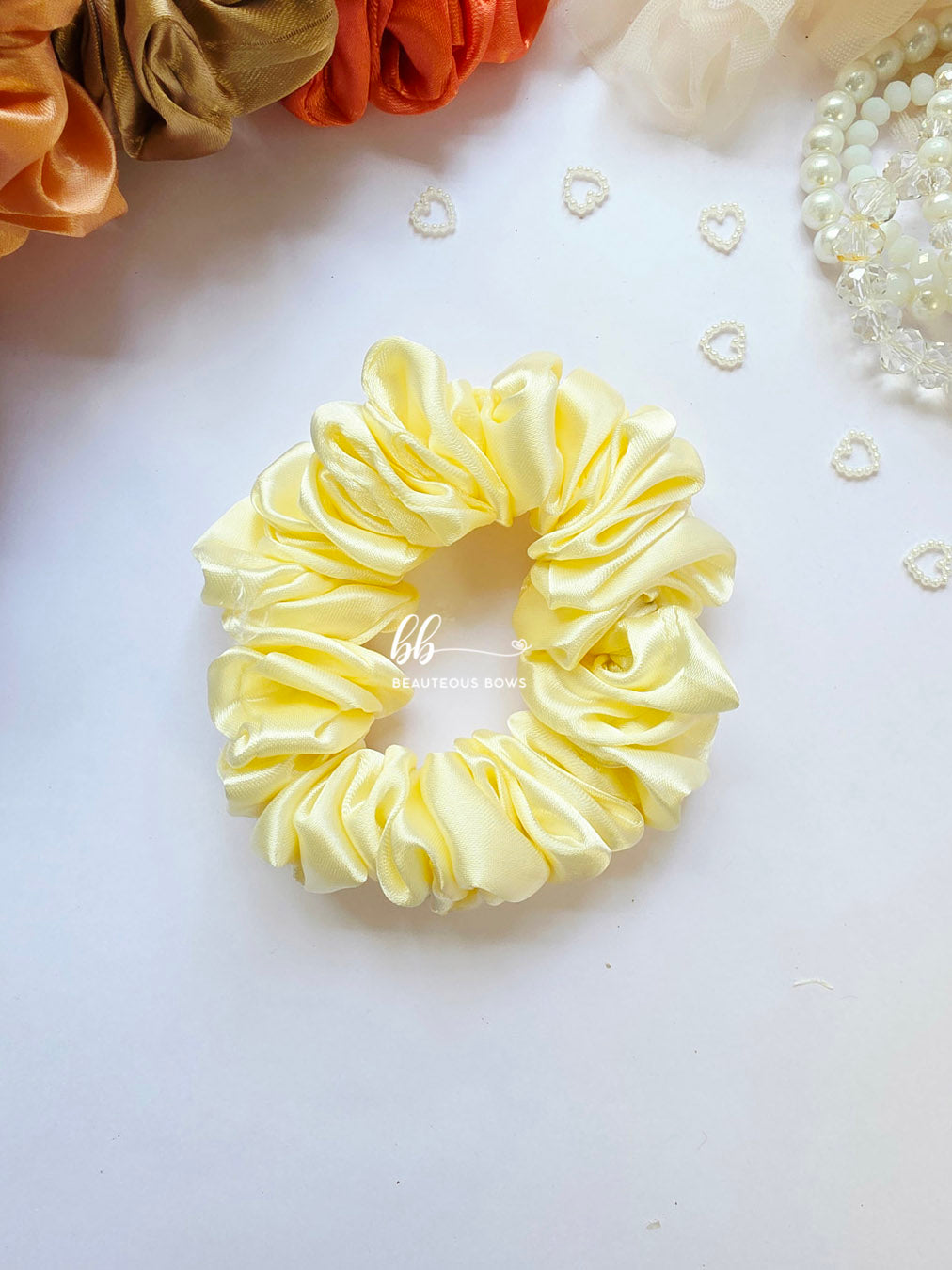 Fall Satin Scrunchie