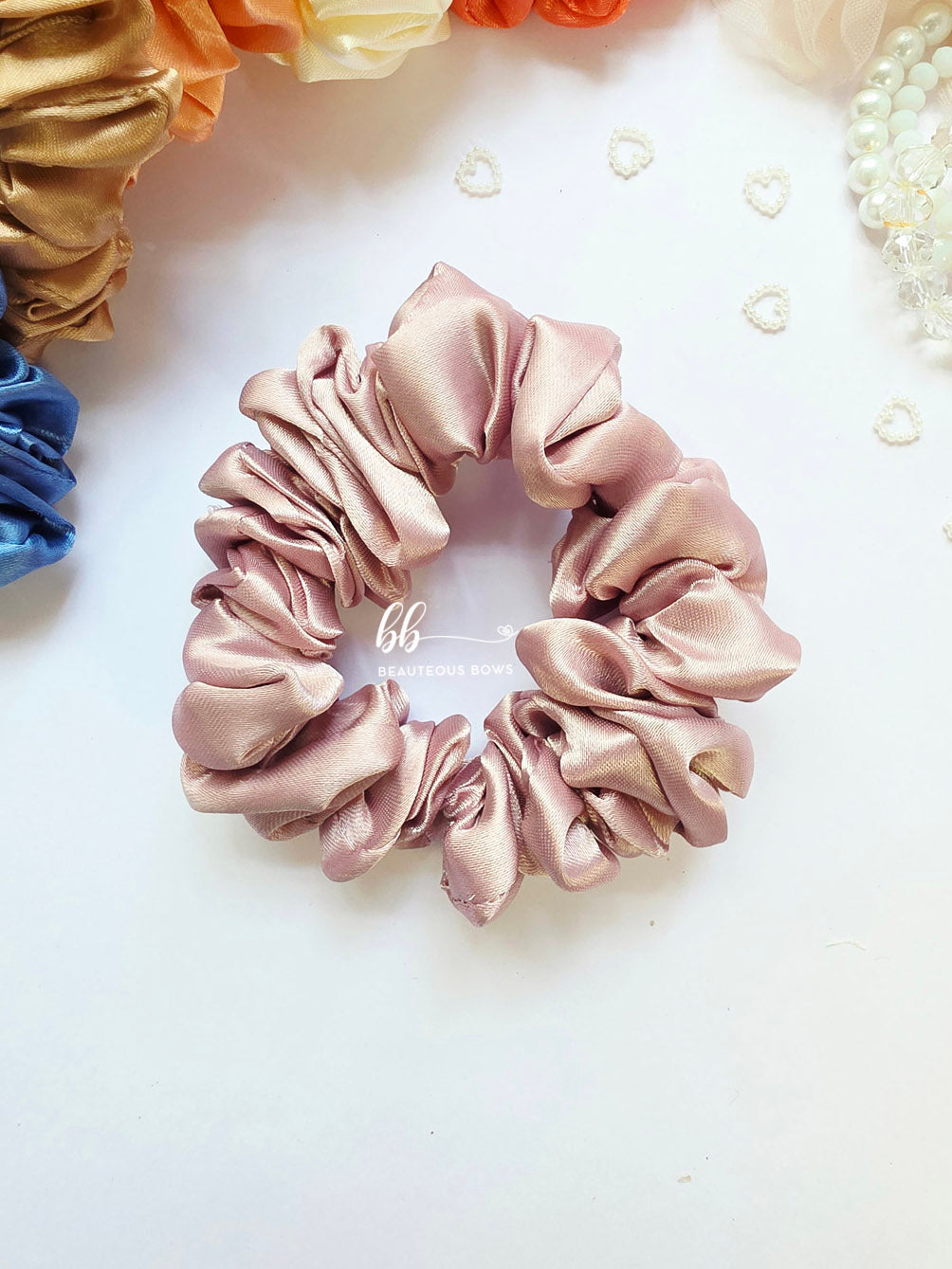 Fall Satin Scrunchie