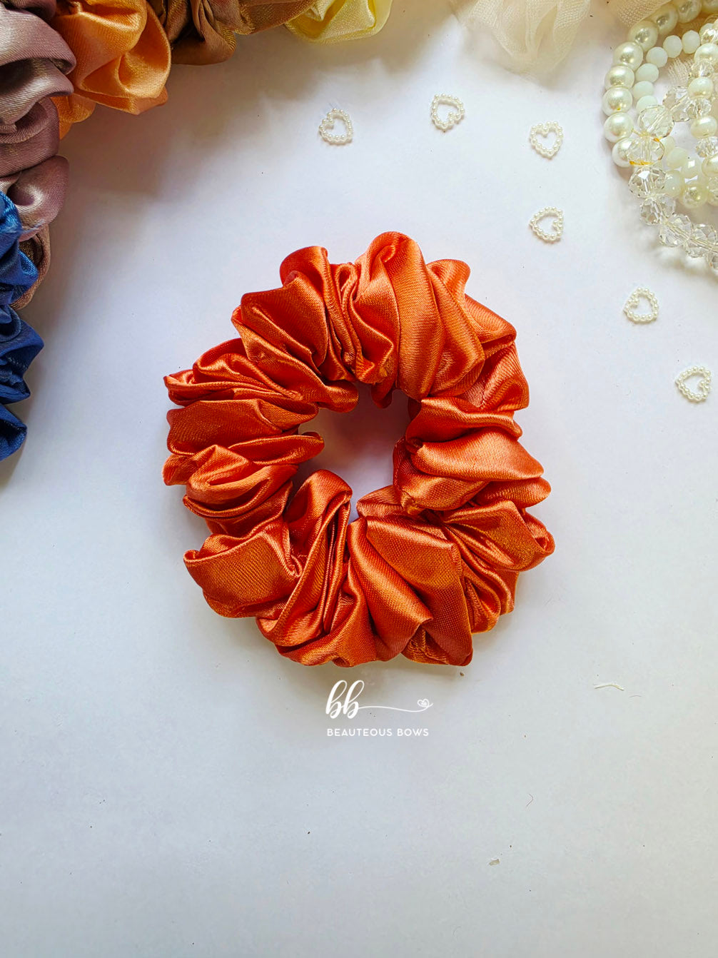 Fall Satin Scrunchie