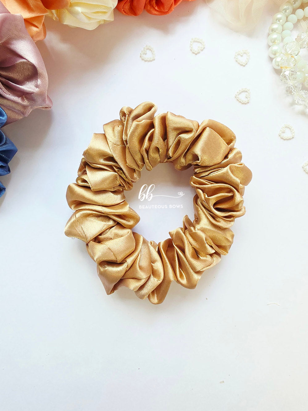 Fall Satin Scrunchie