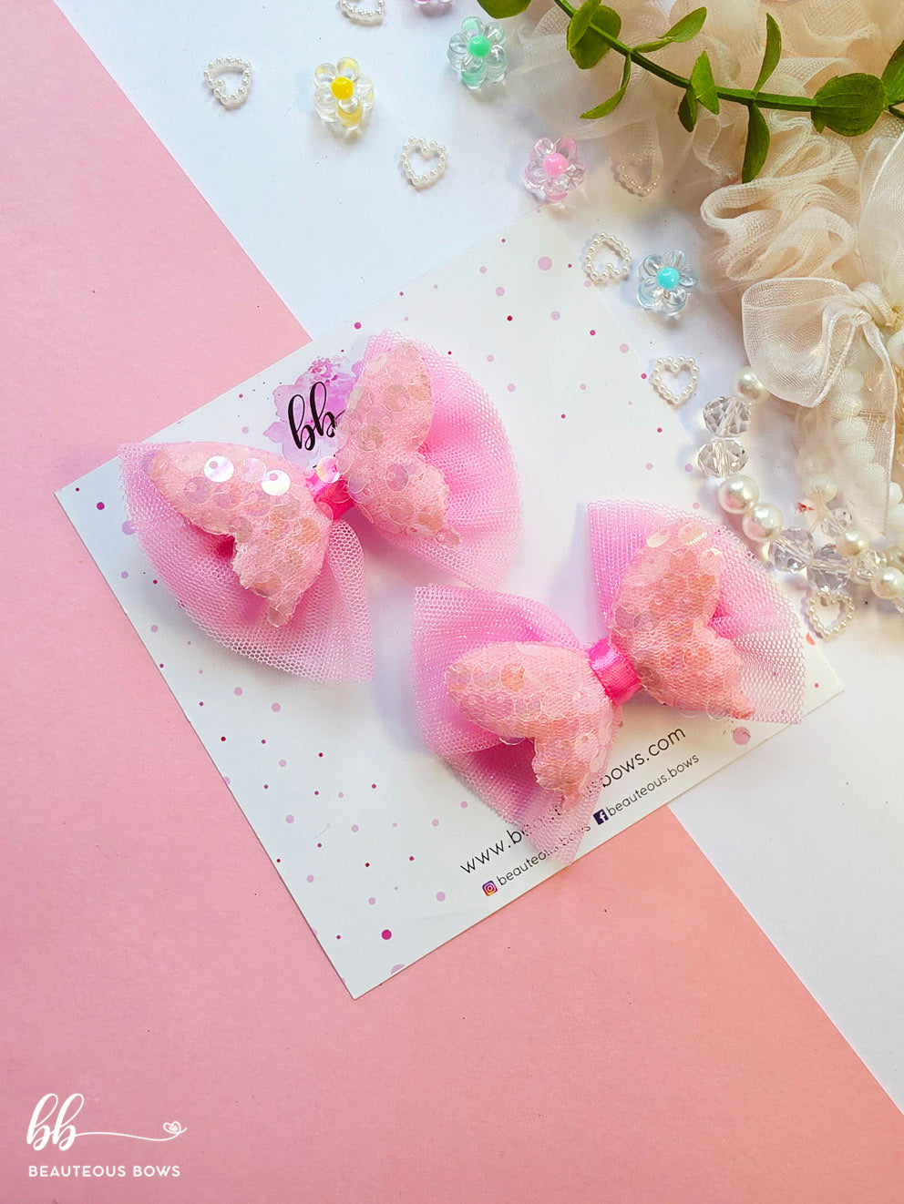 Sparkly Butterfly Festive Bow Set