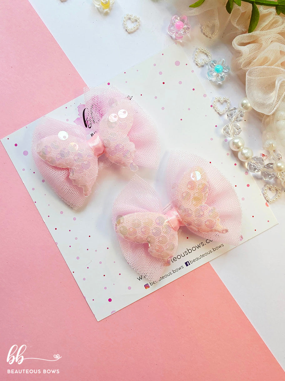 Sparkly Butterfly Festive Bow Set