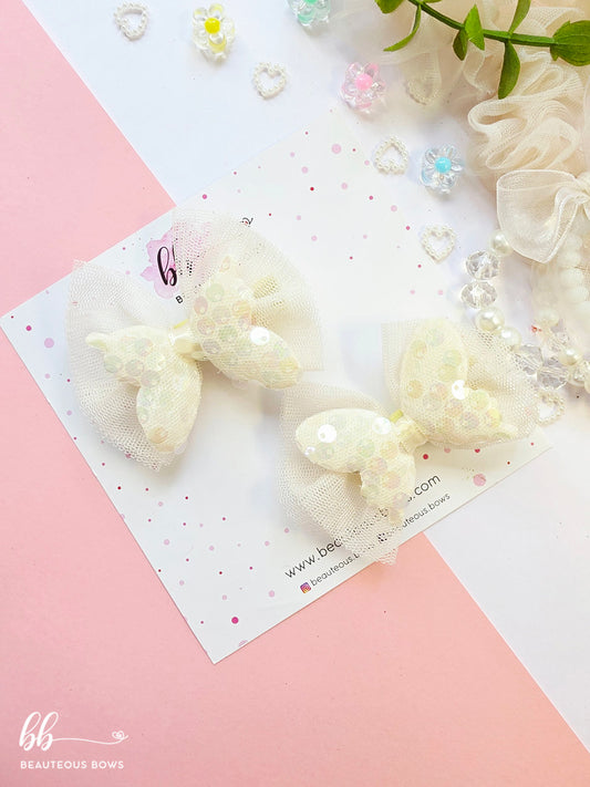 Sparkly Butterfly Festive Bow Set