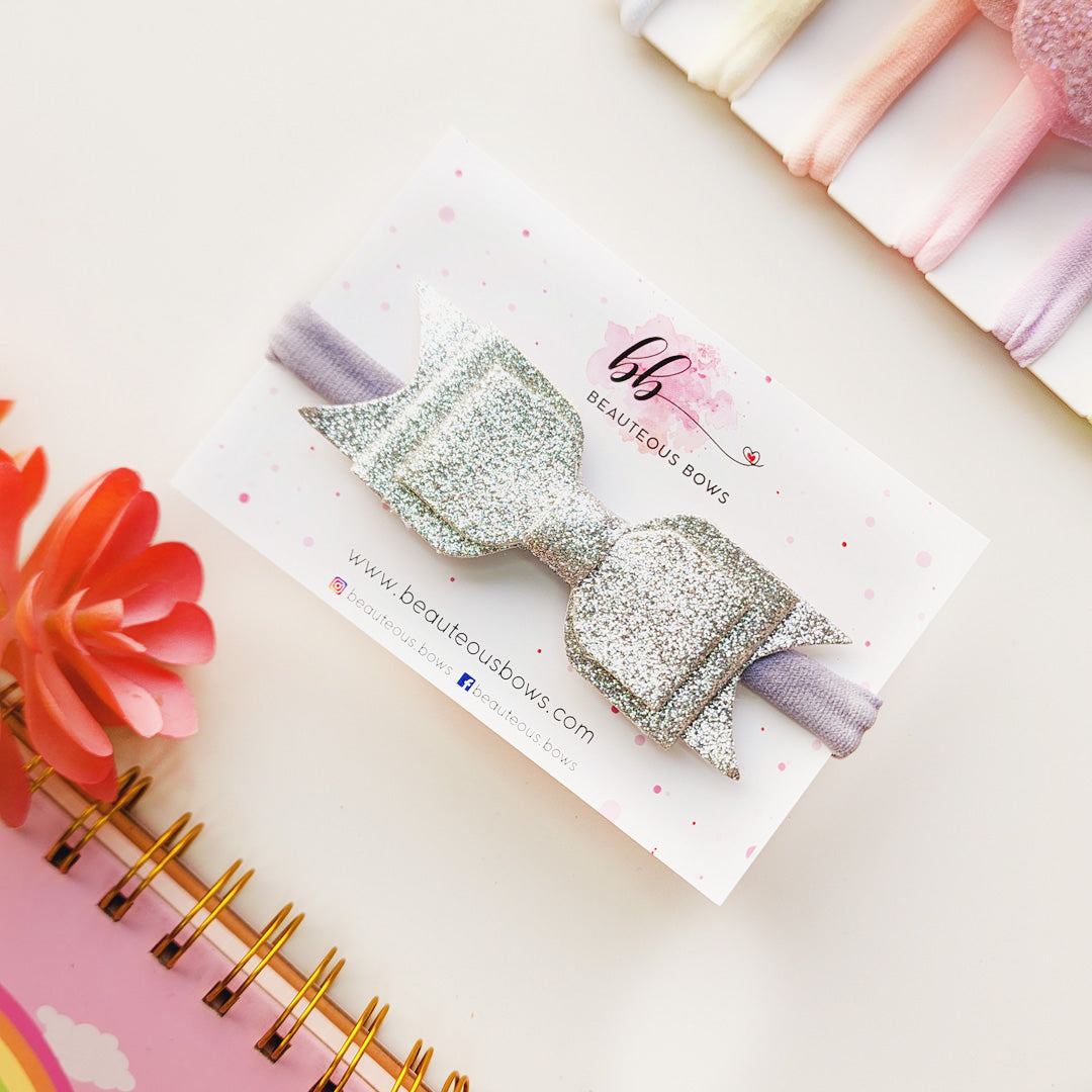 Glitter Bow Headband