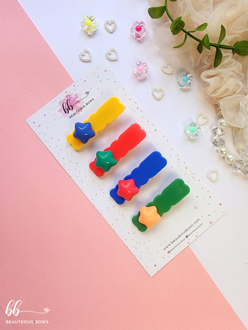 Solid Star Clip Set