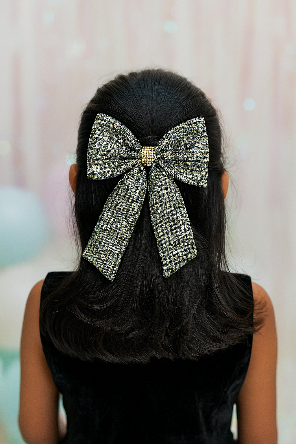 Sparkly Alice Pigtail Bow