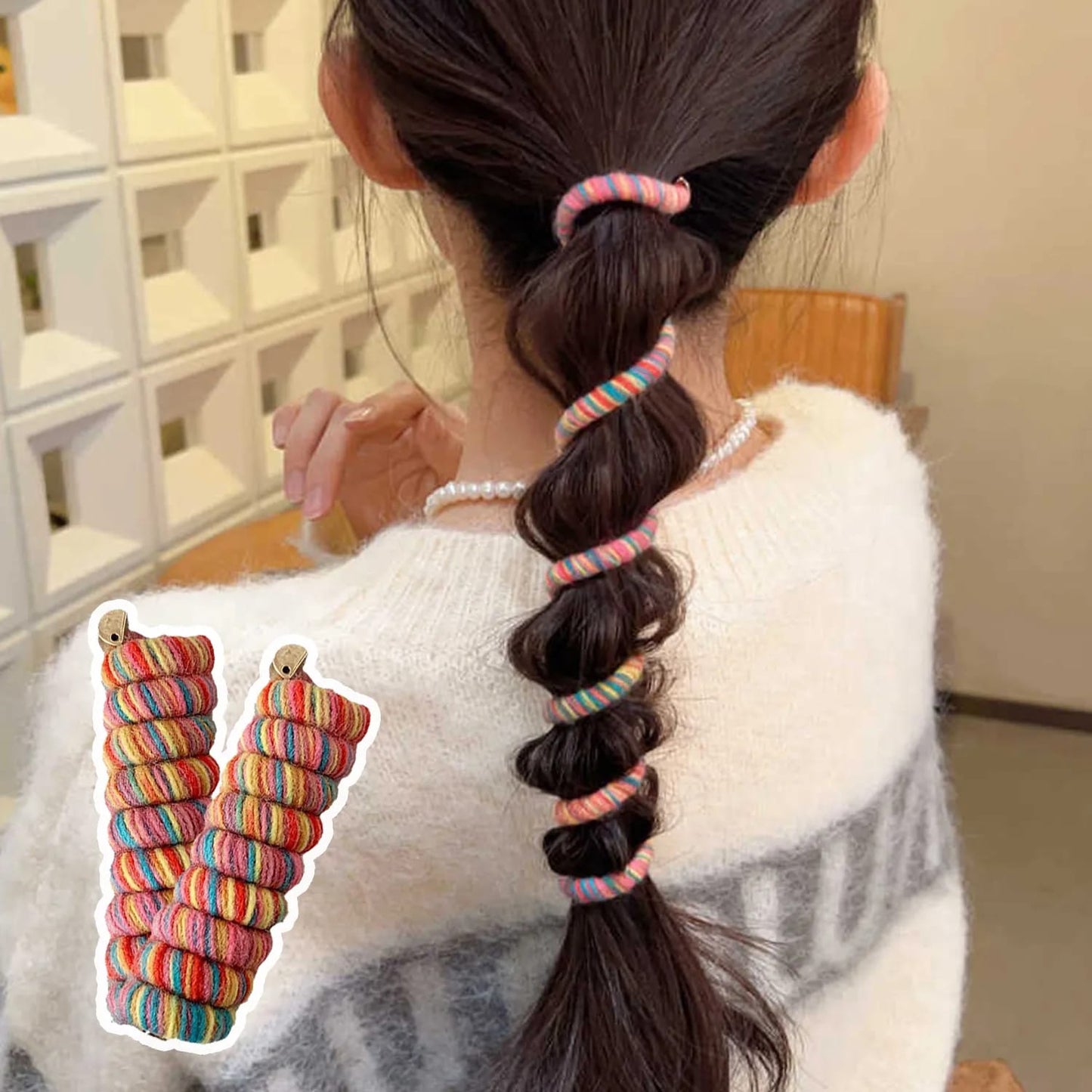 Boho Spiral Pony Holder