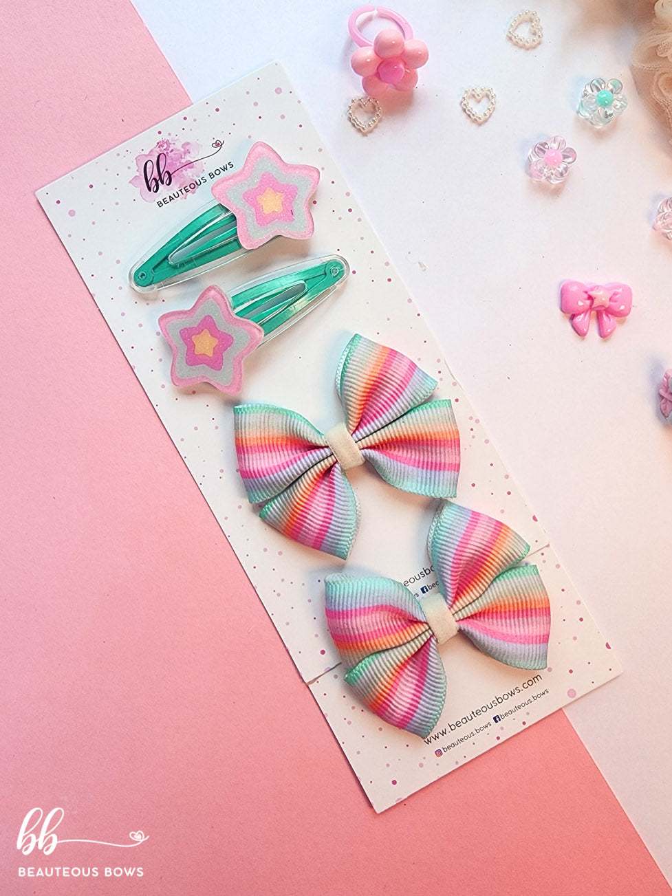 Girly Bow & Tic Tac Set