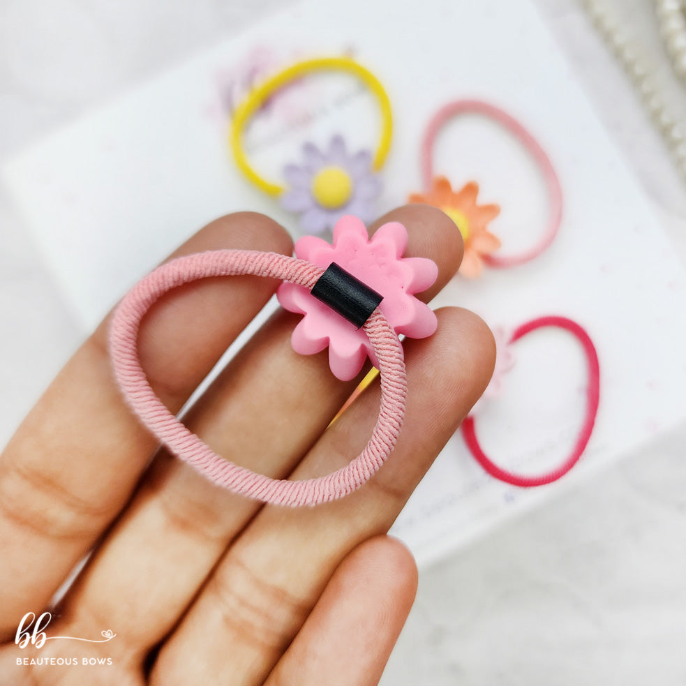 Sunflower Hair Tie Set of 5