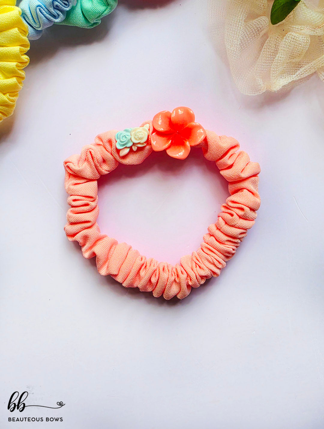 Tropical Skinny Scrunchie set of 5
