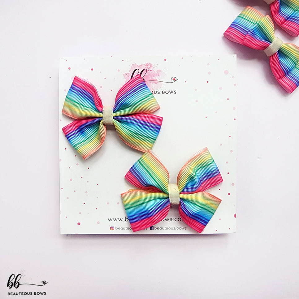 Colour Burst Mini Bow set of 2