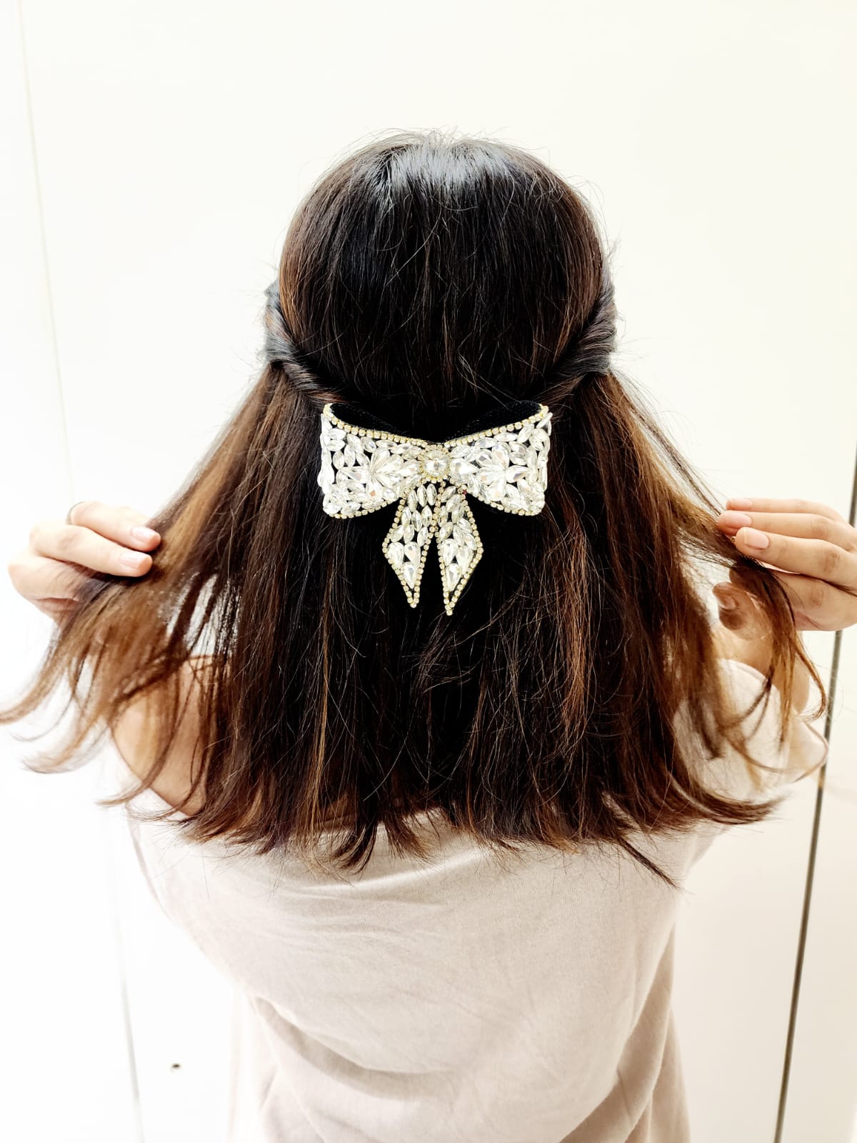 CrystaBelle Bejewelled Bow