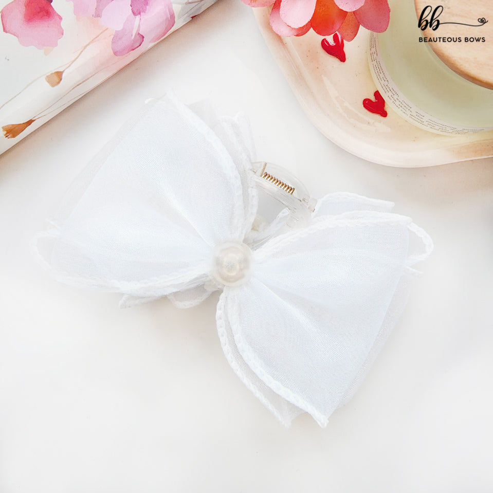 Delicate Bow Claw Clip