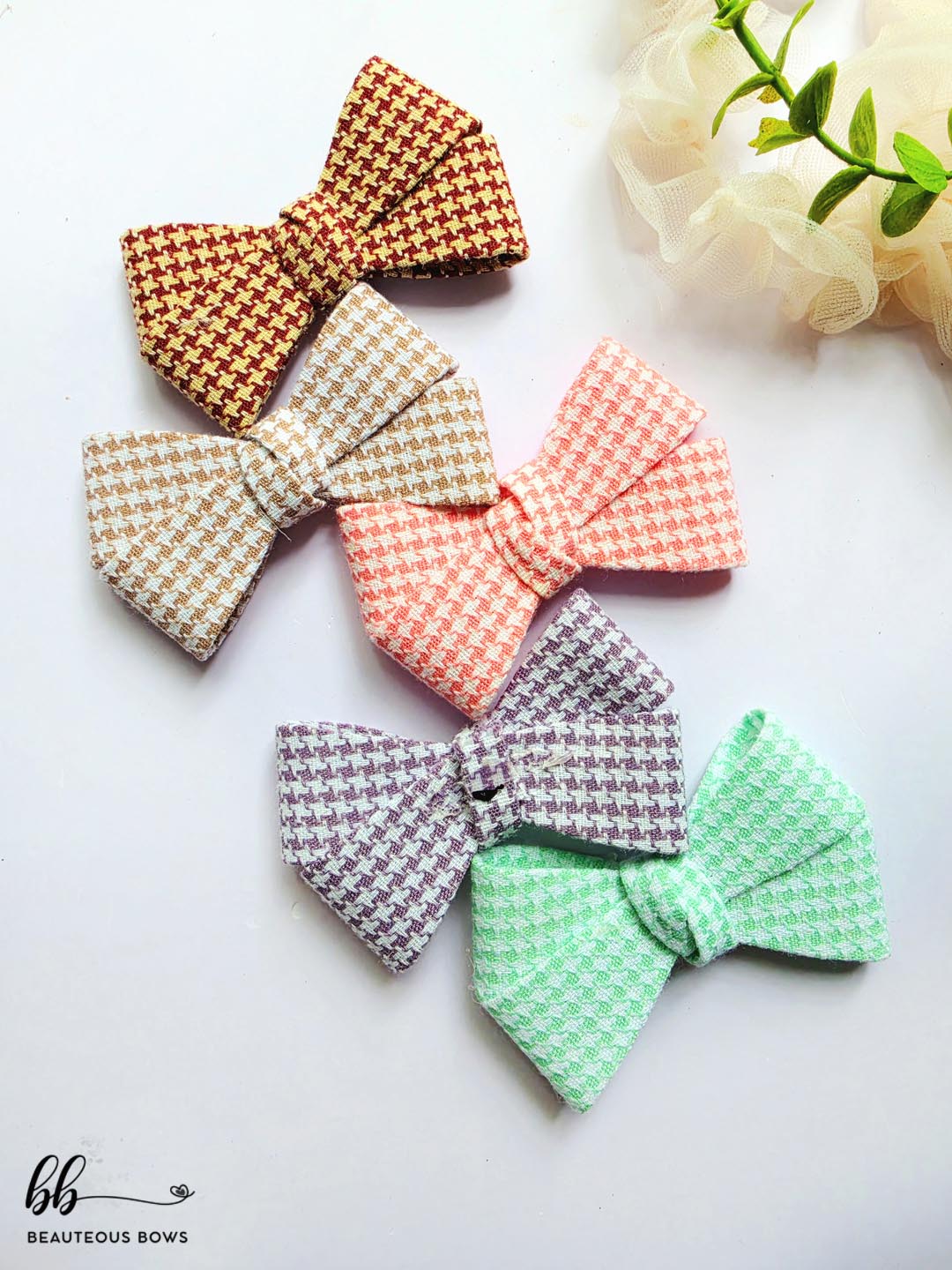 Checkered Double Bow