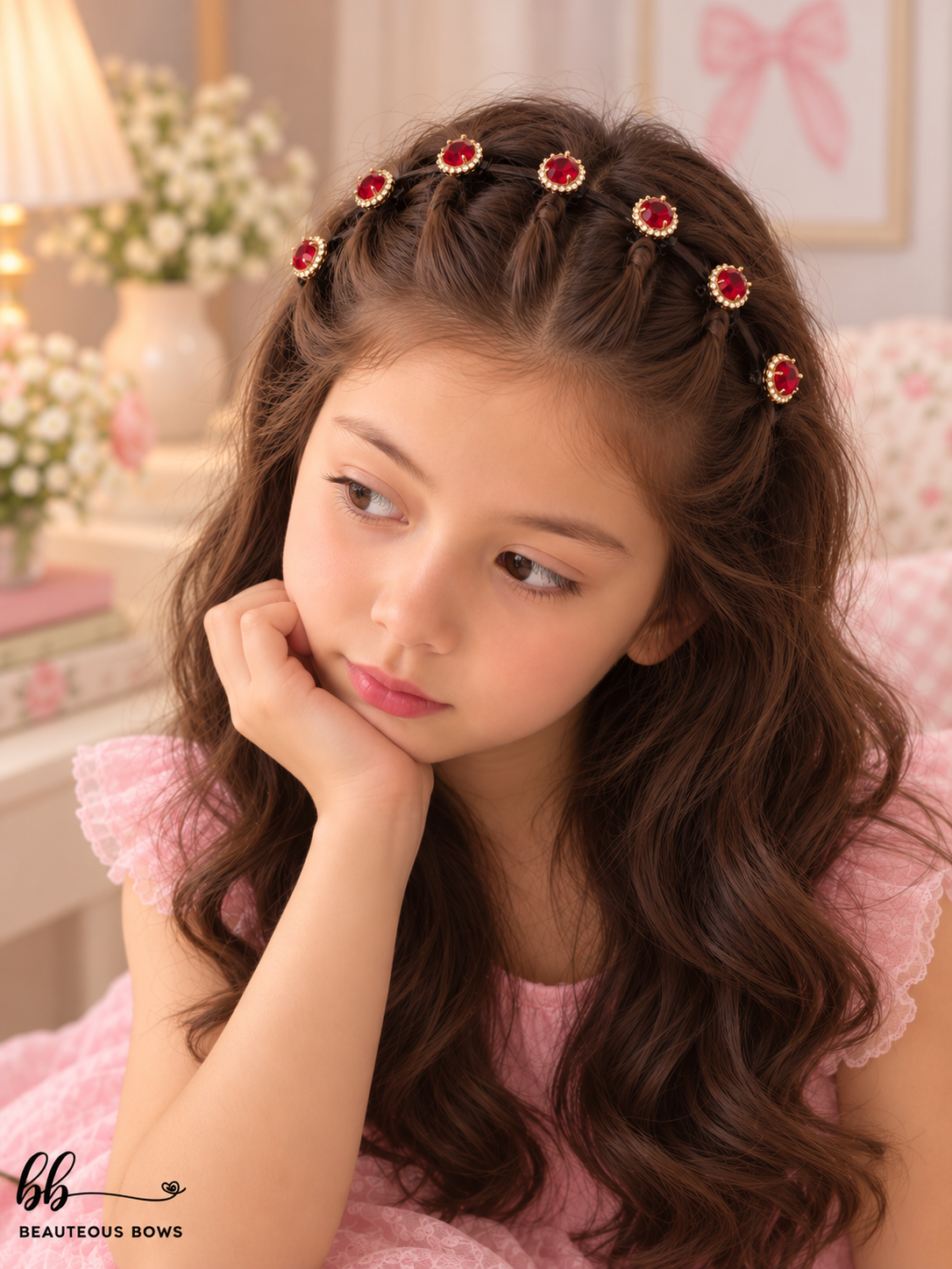 Embellished Multi-clip Headbands