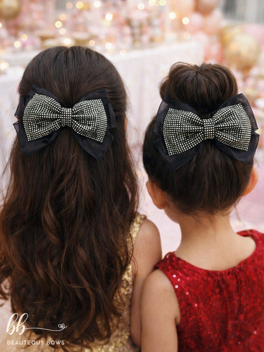 Diamond Dust Festive Hair Bow