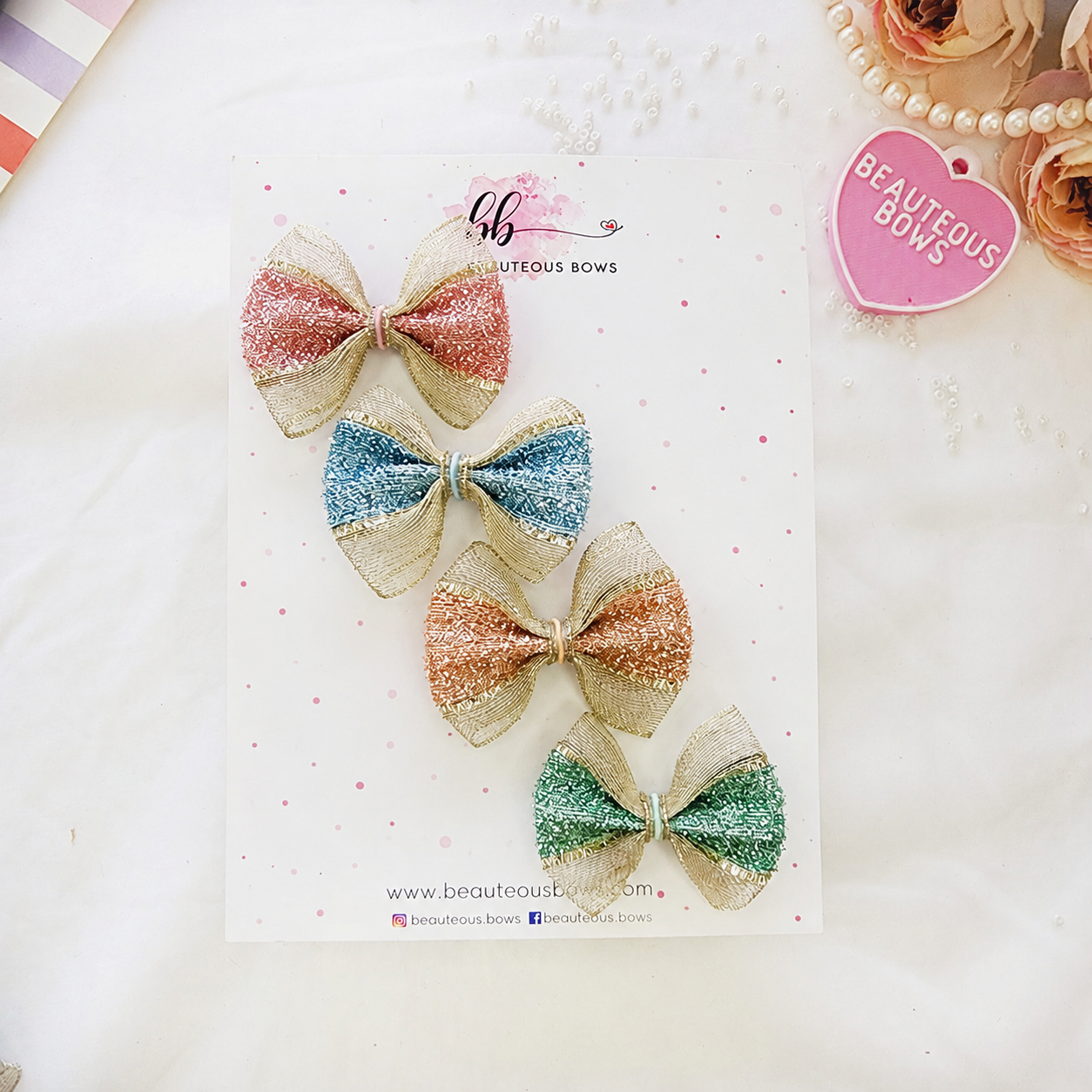 Glitter Mini Bow Set