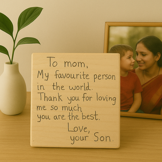 Handwritten Note Engraved Plaque